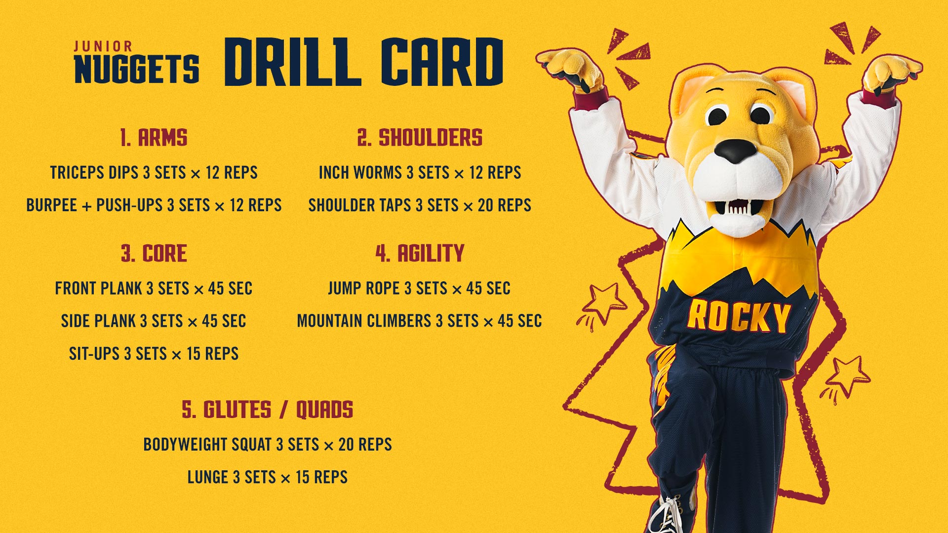 Preview of Jr. Nuggets Drill Card 4